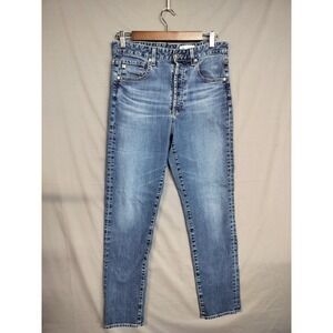 AG Adriano Goldschmied Jeans Alexxis Women 29R Blue High Rise Straight Denim